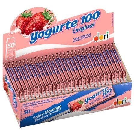 Pirulito Yogurte 100 Mastigável C/50 Unidades Dori