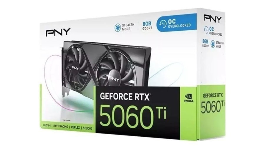 Placa de Video GeForce NVIDIA PNY RTX5060TI 8GB OC