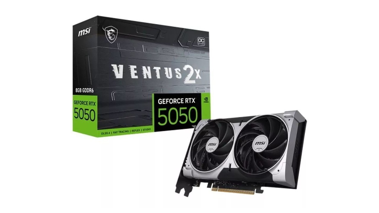 Placa de Vídeo NVIDIA GeForce MSI RTX5050 8GB Ventus 2x OC Gdrr6 128 Bits - 912-V538