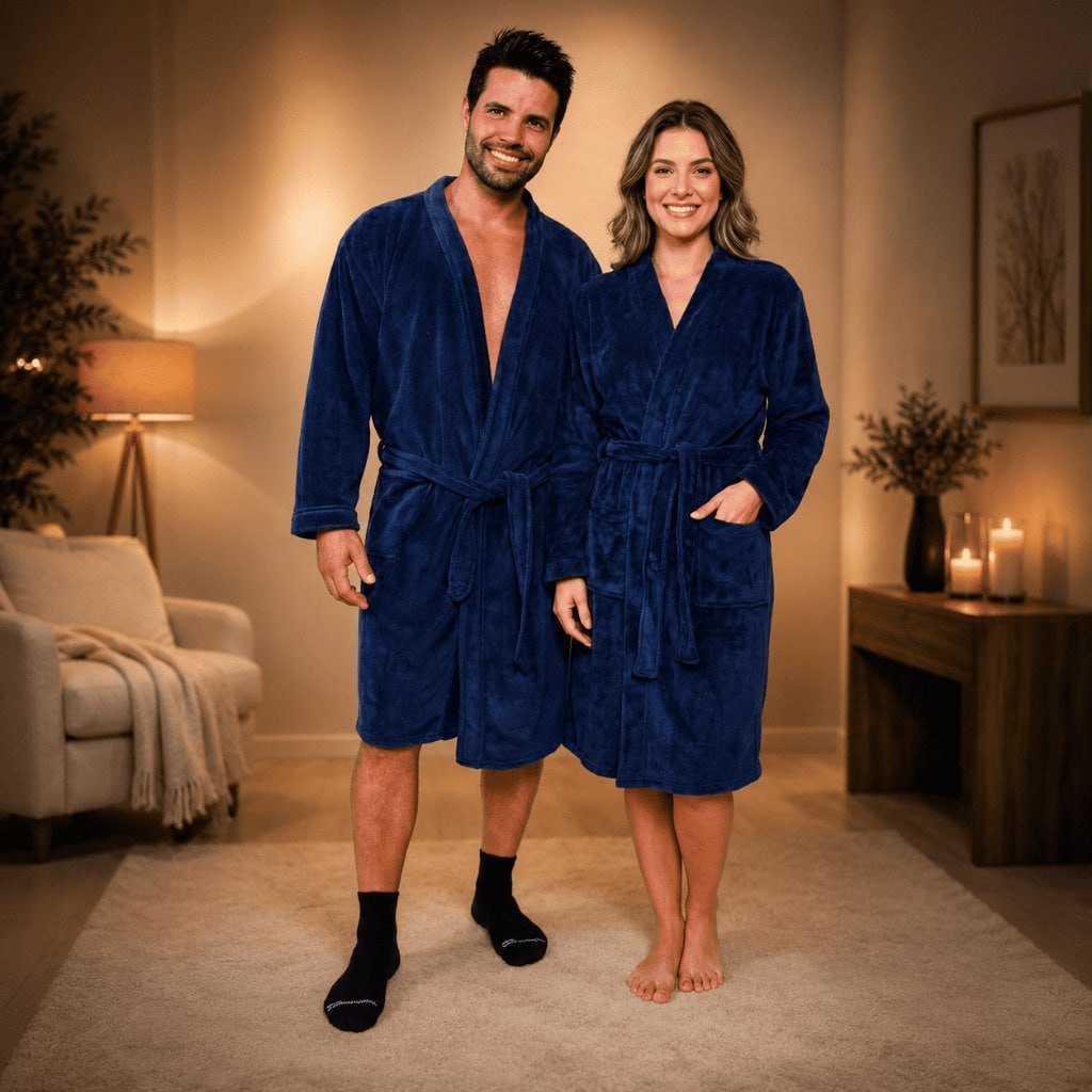 Roupão Microfibra Feminino ou Masculino Térmico
