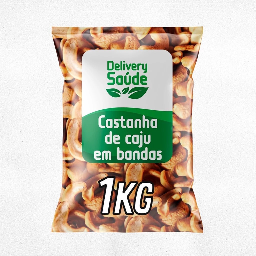 CASTANHA DE CAJU TORRADA EM BANDA 1KG